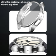 For Samsung Galaxy Watch FE 40mm Full Coverage Electroplated TPU Watch Protective Case(Grey)