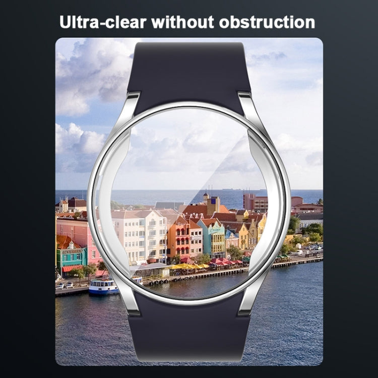 For Samsung Galaxy Watch FE 40mm Full Coverage Electroplated TPU Watch Protective Case(Black)
