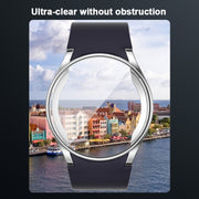 For Samsung Galaxy Watch FE 40mm Full Coverage Electroplated TPU Watch Protective Case(Transparent)