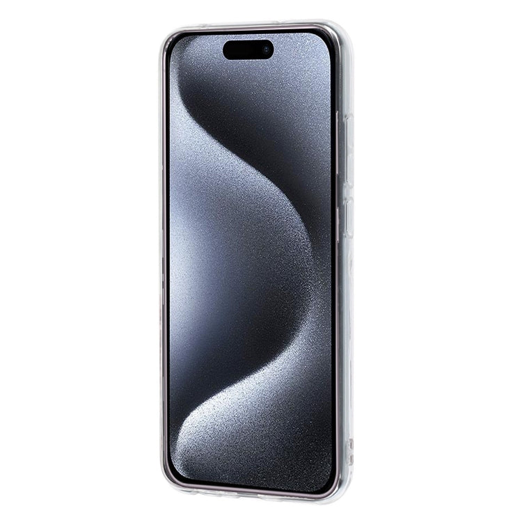 For iPhone 16 Pro Max IMD Marble TPU Phone Case(Grey)