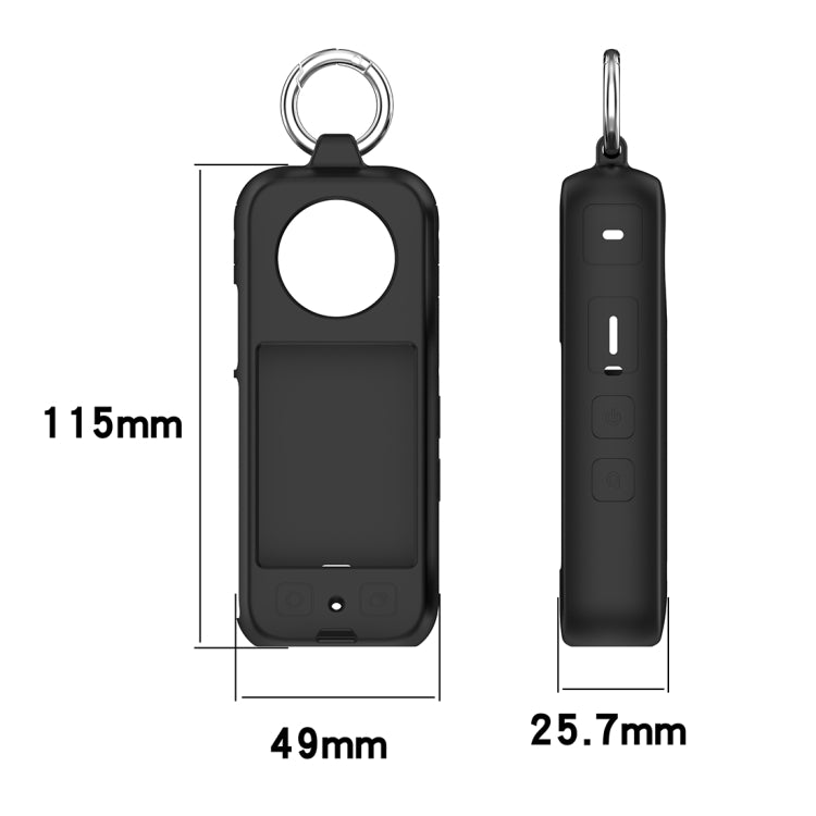 For Insta360 X3 Portable Silicone Protective Case(Dark Grey) - free shipping - PMC TechLife - Order now!