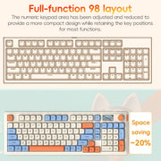 LANGTU L98 Wired RGB Gaming Keyboard(Blue White)