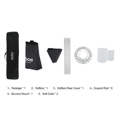 Godox Octagon Softbox Flash Speedlite Studio Photo Light Soft Box with Bowens Mount, Size:140cm - free shipping - PMC Jewellery - Order now!