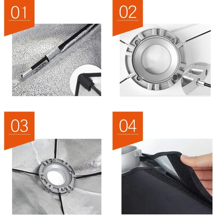 Godox Octagon Honeycomb Grid Softbox with Bowens Mount, Size:140cm - free shipping - PMC Jewellery - Order now!