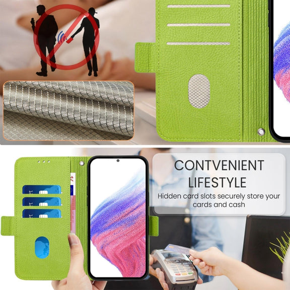 For Redmi K70 Ultra 5G Global Embossed Rose RFID Anti-theft Leather Phone Case(Green)
