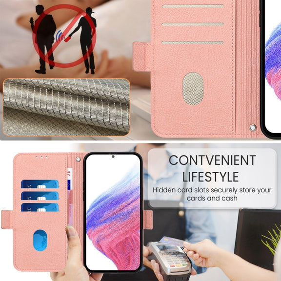 For Redmi K70 Ultra 5G Global Embossed Rose RFID Anti-theft Leather Phone Case(Pink)