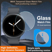 For Samsung Watch8 44mm LTE/BT imak Tempered Glass Watch Film, Self-positioning Version