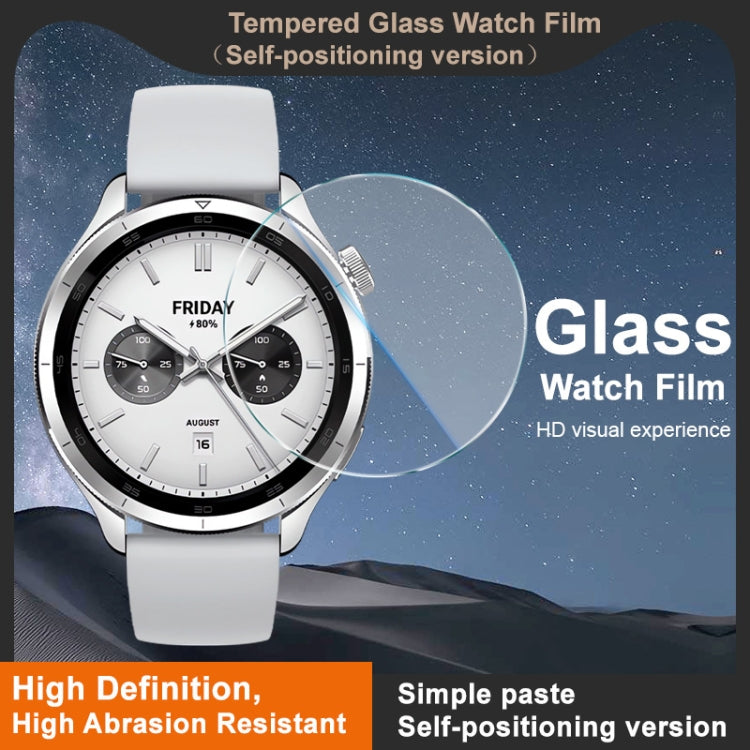 For Xiaomi Watch S4 imak Tempered Glass Watch Film, Self-positioning Version