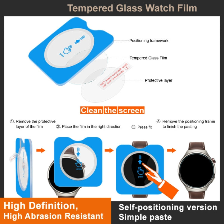 For Xiaomi Mi Band 8 Pro imak Tempered Glass Watch Film, Self-positioning Version - free shipping - PMC TechLife - Order now!