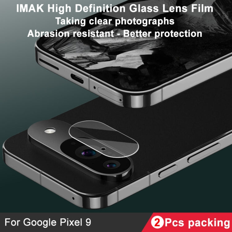 For Google Pixel 9 2pcs/Set imak HD Glass Lens Film, Scaled Down Version - Other by imak | Online Shopping South Africa | PMC TechLife | Buy Now Pay Later Mobicred