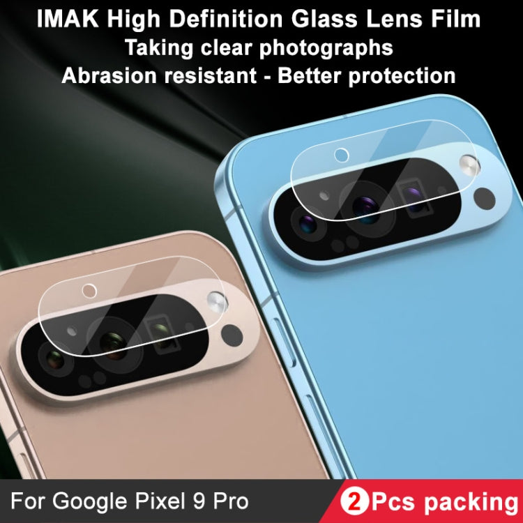 For Google Pixel 9 Pro 2pcs/Set imak HD Glass Lens Film, Scaled Down Version - Other by imak | Online Shopping South Africa | PMC TechLife | Buy Now Pay Later Mobicred
