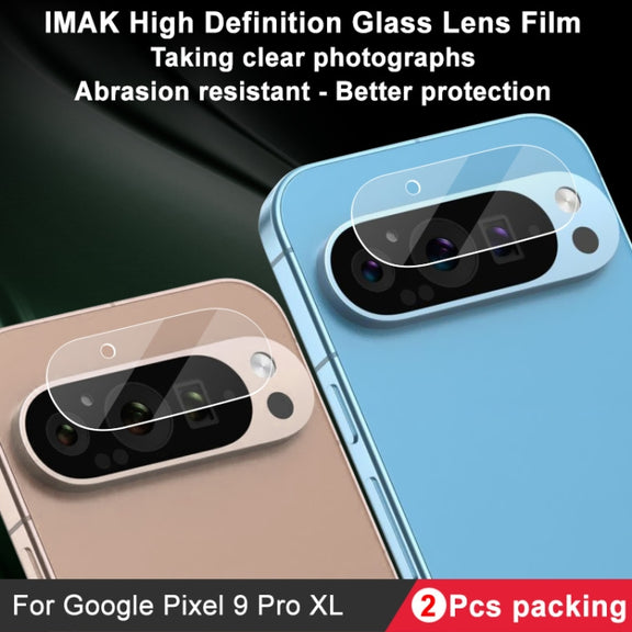 For Google Pixel 9 Pro XL 2pcs/Set imak HD Glass Lens Film, Scaled Down Version