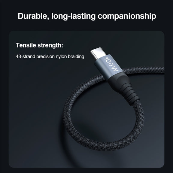 NILLKIN PD3.0 100W/27W USB-C / Type-C to USB-C / Type-C + 8 Pin Dual Power Fast Charging Data Cable, Length: 1.5m