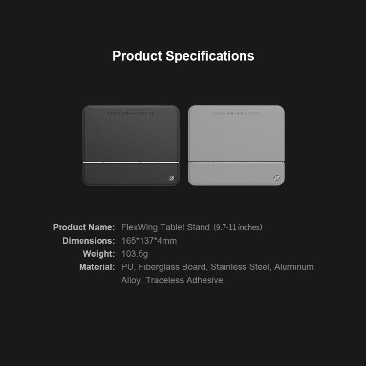 NILLKIN 4mm FlexWing Tablet Stand For 9.7-11 inch(Black) - free shipping - PMC Jewellery - Order now!