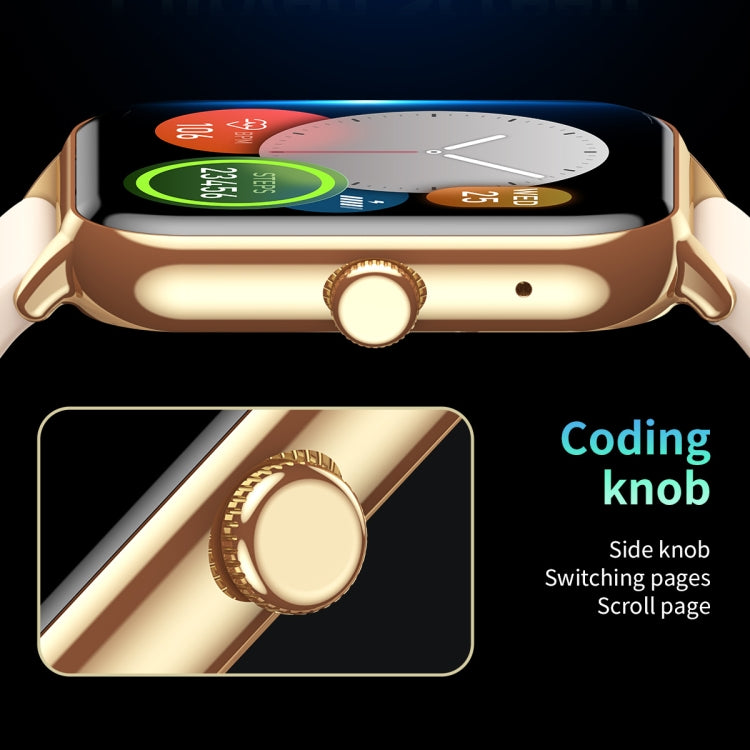 CY13 1.9 inch IPS Square Screen Smart Watch Supports Bluetooth Calls / Wellness Tracking(Gold)