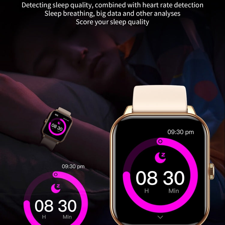 CY13 1.9 inch IPS Square Screen Smart Watch Supports Bluetooth Calls / Wellness Tracking(Black)