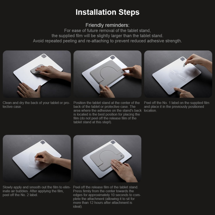 NILLKIN 4mm FlexWing Tablet Stand Magnetic Version For 9.7-11 inch(Grey) - free shipping - PMC Jewellery - Order now!