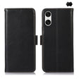 For Sony Xperia 10 VI Magnetic Crazy Horse Texture Genuine Leather RFID Phone Case(Black) - Sony Cases by PMC TechLife | Online Shopping South Africa | PMC TechLife | Buy Now Pay Later Mobicred