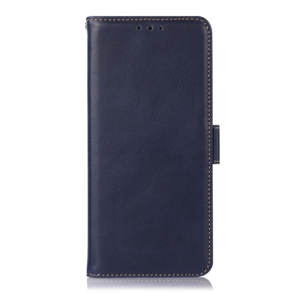 For Sony Xperia 10 VI Magnetic Crazy Horse Texture Genuine Leather RFID Phone Case(Blue)