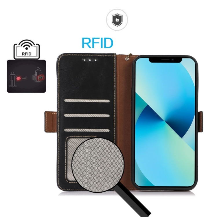 For Sony Xperia 1 VI Magnetic Crazy Horse Texture Genuine Leather RFID Phone Case(Black) - Sony Cases by PMC Jewellery | Online Shopping South Africa | PMC Jewellery | Buy Now Pay Later Mobicred
