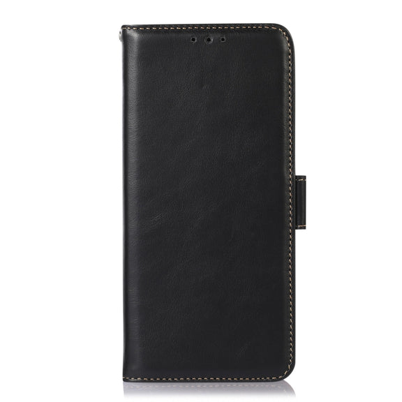 For Sony Xperia 5 VI Magnetic Crazy Horse Texture Genuine Leather RFID Phone Case(Black)