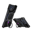 For Asus ROG Phone 8 / 8 Pro Mechanical Arm Borderless MagSafe Holder Metal Phone Case(Black Blue) - free shipping - PMC TechLife - Order now!