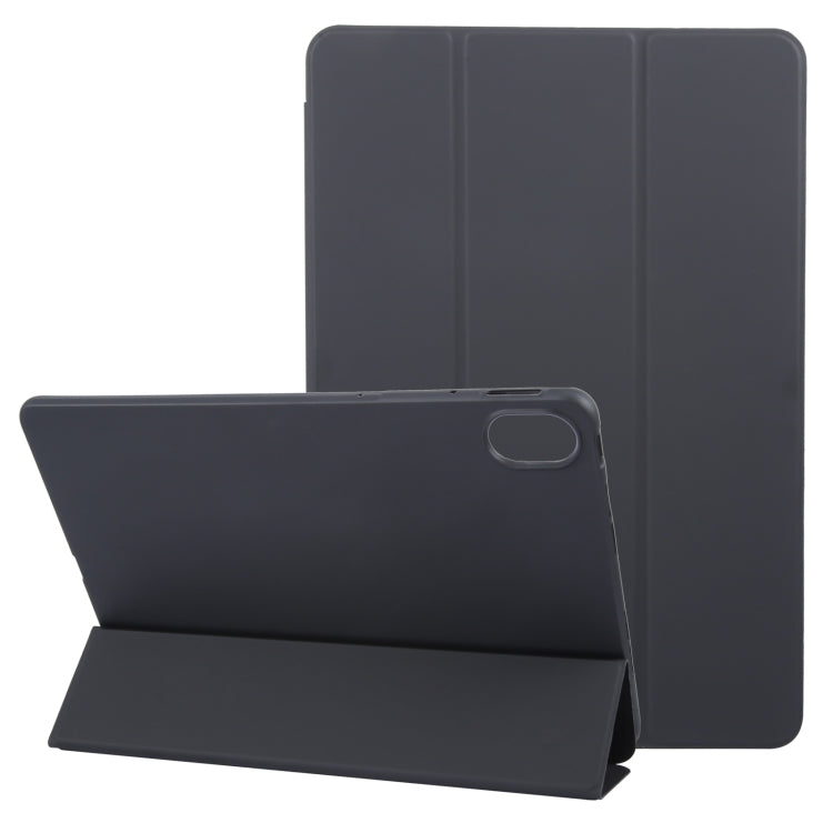 For Huawei MatePad 11.5 S GEBEI 3-folding Holder Shockproof Flip Leather Tablet Case(Black) - free shipping - PMC Jewellery - Order now!