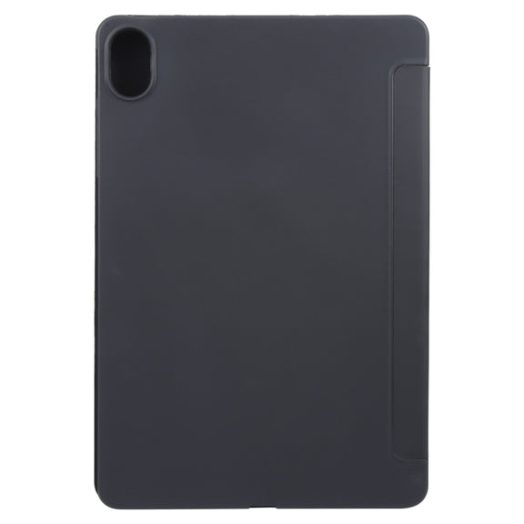 For Huawei MatePad 11.5 S GEBEI 3-folding Holder Shockproof Flip Leather Tablet Case(Black)
