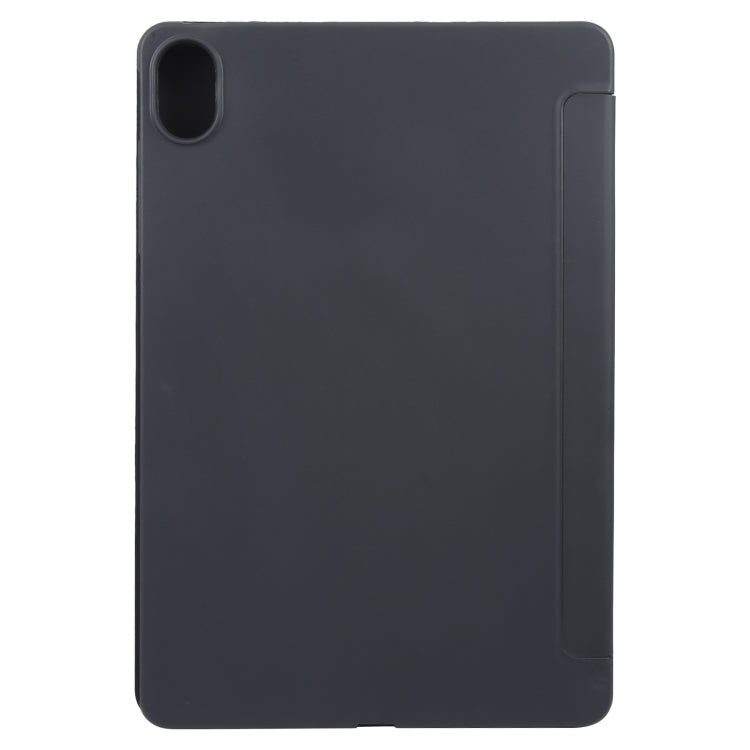 For Huawei MatePad 11.5 S GEBEI 3-folding Holder Shockproof Flip Leather Tablet Case(Black)