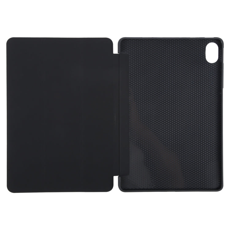 For Huawei MatePad 11.5 S GEBEI 3-folding Holder Shockproof Flip Leather Tablet Case(Black) - free shipping - PMC Jewellery - Order now!