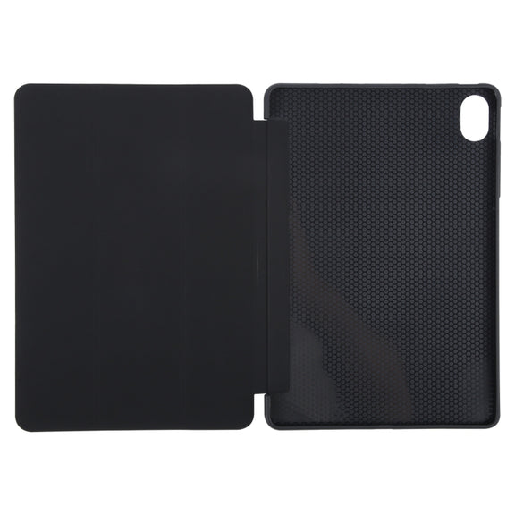 For Huawei MatePad 11.5 S GEBEI 3-folding Holder Shockproof Flip Leather Tablet Case(Black)