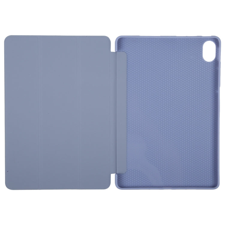 For Huawei MatePad 11.5 S GEBEI 3-folding Holder Shockproof Flip Leather Tablet Case(Purple) - free shipping - PMC Jewellery - Order now!