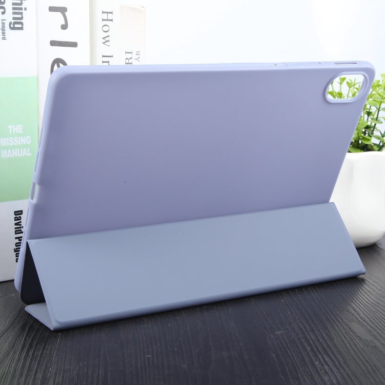 For Huawei MatePad 11.5 S GEBEI 3-folding Holder Shockproof Flip Leather Tablet Case(Purple) - free shipping - PMC Jewellery - Order now!