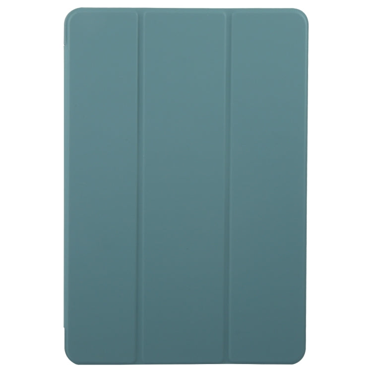 For Huawei MatePad 11.5 S GEBEI 3-folding Holder Shockproof Flip Leather Tablet Case(Dark Green) - free shipping - PMC Jewellery - Order now!
