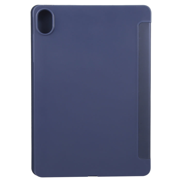 For Huawei MatePad 11.5 S GEBEI 3-folding Holder Shockproof Flip Leather Tablet Case(Dark Blue) - free shipping - PMC Jewellery - Order now!
