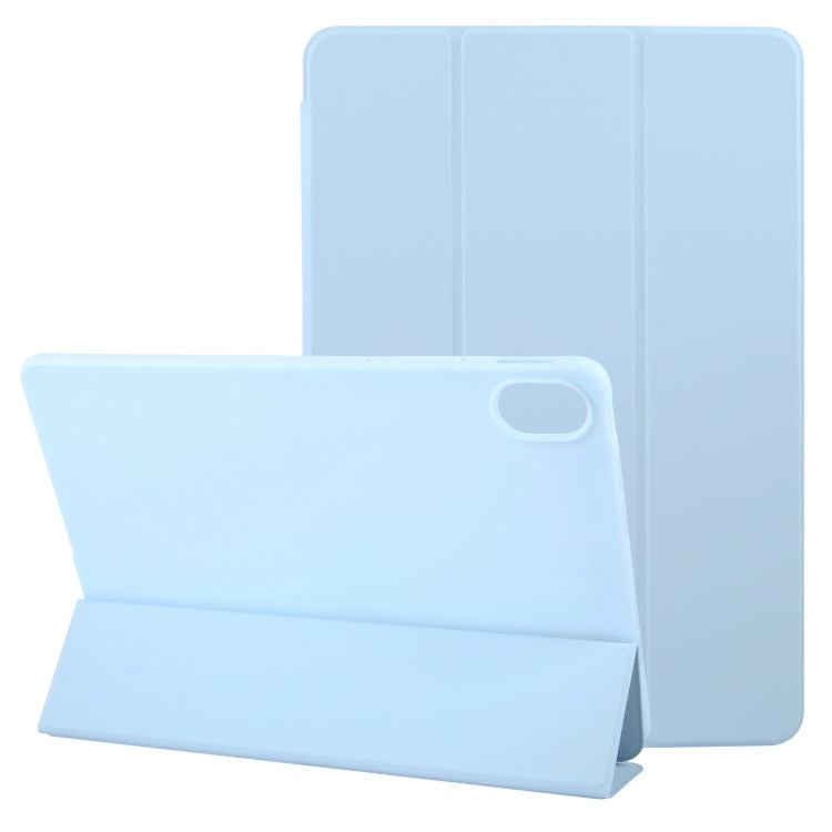 For Huawei MatePad 11.5 S GEBEI 3-folding Holder Shockproof Flip Leather Tablet Case(Sky Blue) - free shipping - PMC Jewellery - Order now!
