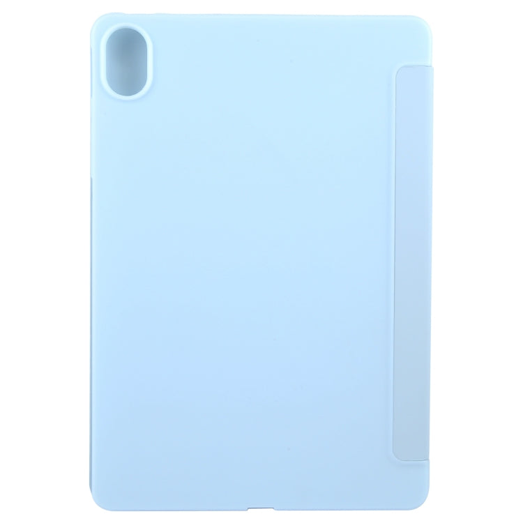 For Huawei MatePad 11.5 S GEBEI 3-folding Holder Shockproof Flip Leather Tablet Case(Sky Blue) - free shipping - PMC Jewellery - Order now!