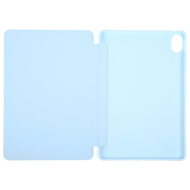 For Huawei MatePad 11.5 S GEBEI 3-folding Holder Shockproof Flip Leather Tablet Case(Sky Blue) - free shipping - PMC Jewellery - Order now!