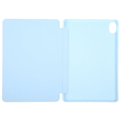For Huawei MatePad 11.5 S GEBEI 3-folding Holder Shockproof Flip Leather Tablet Case(Sky Blue) - free shipping - PMC Jewellery - Order now!