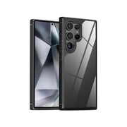 For Samsung Galaxy S25 Ultra 5G Acrylic+TPU Transparent Shockproof Phone Case(Black)