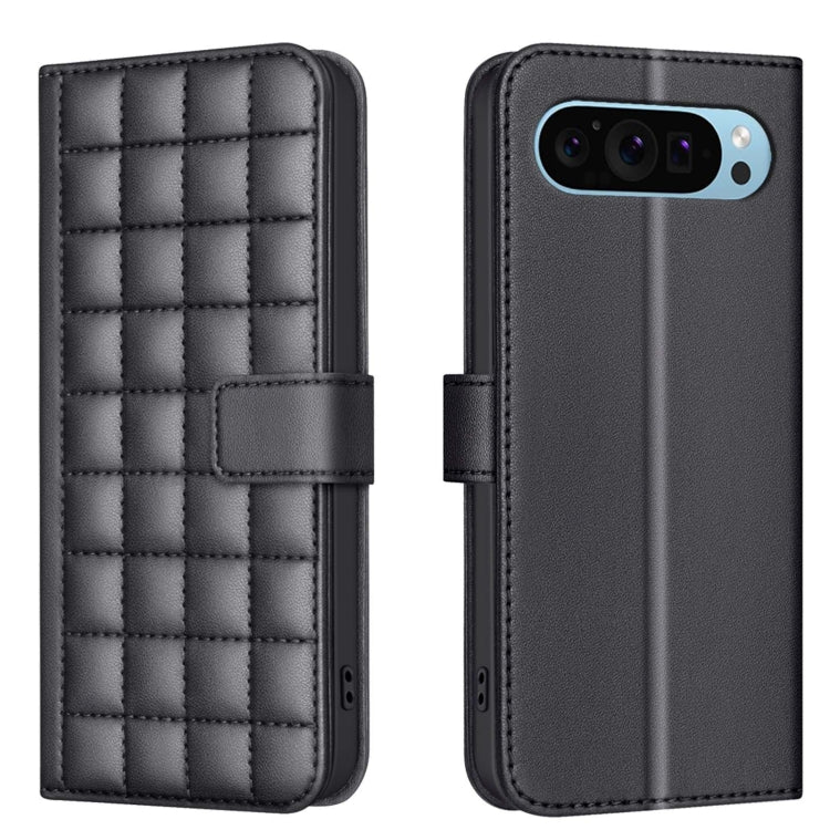 For Google Pixel 9 Square Texture Leather Phone Case(Black) - Google Cases by PMC TechLife | Online Shopping South Africa | PMC TechLife | Buy Now Pay Later Mobicred