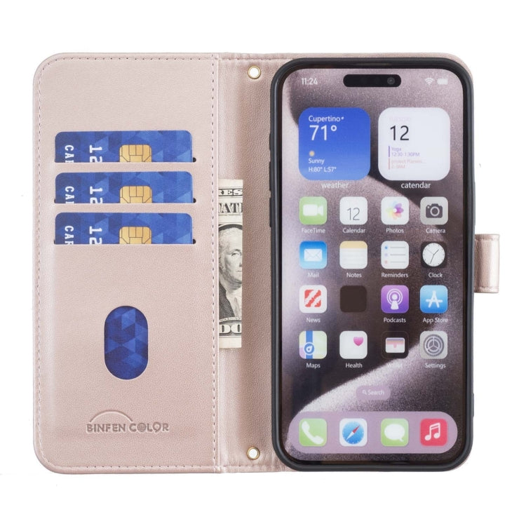 For Google Pixel 9 Pro Square Texture Leather Phone Case(Rose Gold) - Google Cases by PMC TechLife | Online Shopping South Africa | PMC TechLife | Buy Now Pay Later Mobicred
