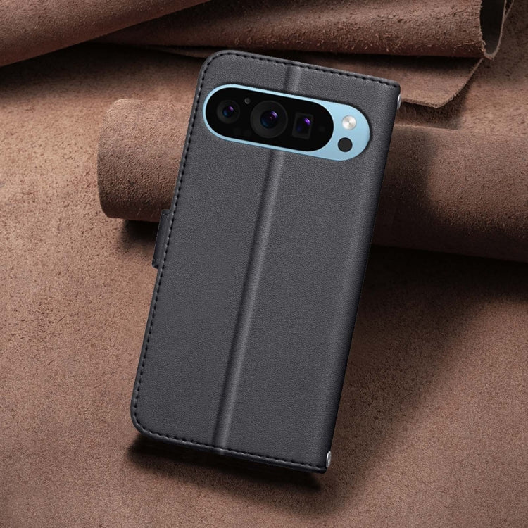 For Google Pixel 9 Pro Square Texture Leather Phone Case(Black)