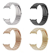 For Samsung Galaxy Watch Ultra 47mm Three Beads Steel Watch Band(Gold)