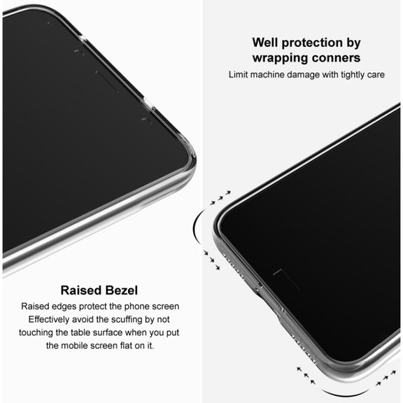 For Google Pixel 9 IMAK UX-5 Series Transparent Shockproof TPU Protective Phone Case(Transparent  Black)