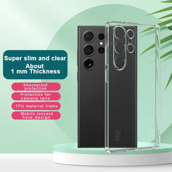 For Samsung Galaxy S25 Ultra 5G imak UX-5 Series Super Slim Transparent Shockproof TPU Protective Case(Transparent)