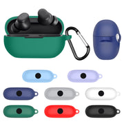 For Beats Solo Buds Wireless Earphones Silicone Protective Case with Hole(White)