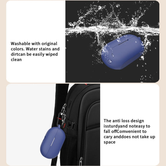 For Beats Solo Buds Wireless Earphones Silicone Protective Case with Hole(Red)