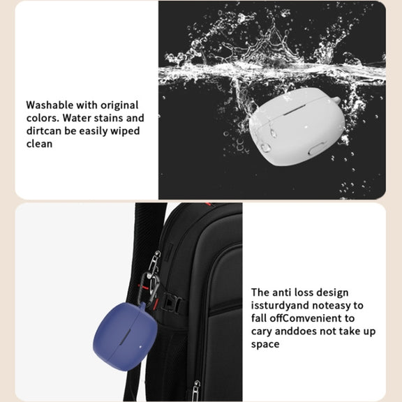 For EDIFIER Lolli Pro 3 Wireless Earphones Silicone Protective Case(White)