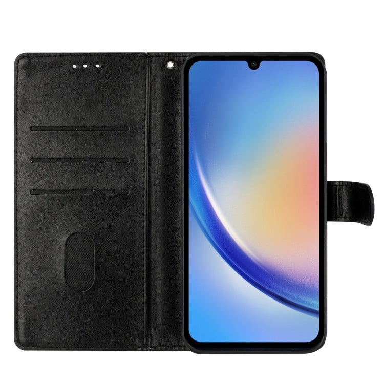 For Blackview A55 Pro Butterflies and Flowers Leather Phone Case(Black) - More Brand by PMC TechLife | Online Shopping South Africa | PMC TechLife | Buy Now Pay Later Mobicred